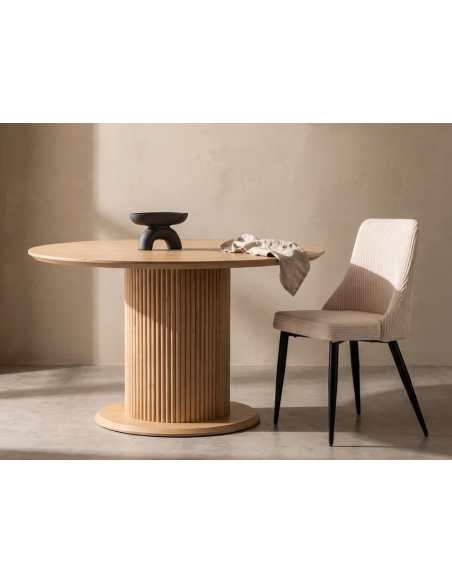 rundt spisebord i moderne design eg træ 120