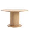 Rundt spisebord i mdf H76 x Ø120 cm - Natur