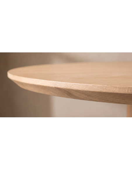 rundt spisebord i moderne design eg træ 120