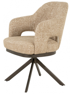 spisebordsstol moderne stof design armlæn 2