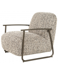 lænestol moderne nordisk design skandinavisk retro gammeldags stof 2
