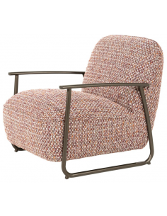 lænestol moderne nordisk design skandinavisk retro gammeldags stof 2