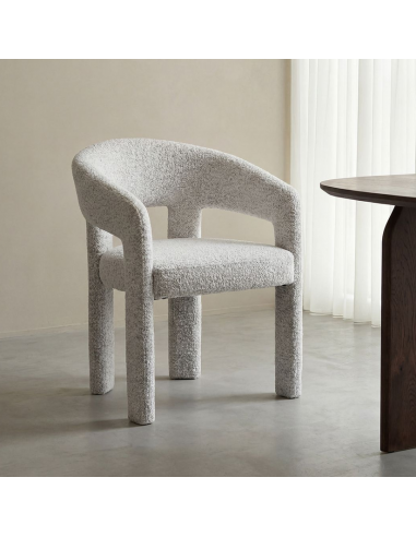 spisebordsstol stof armlæn moderne design