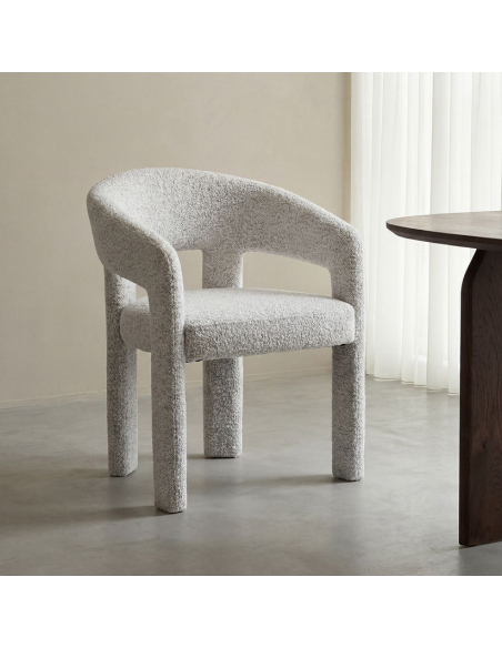 spisebordsstol stof armlæn moderne design