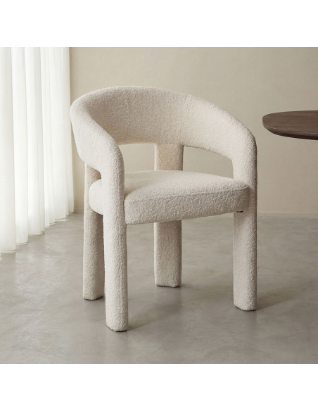 spisebordsstol stof armlæn moderne design