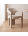 HARUKI Spisebordsstol i bouclé H81 cm - Natur