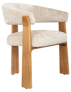 spisebordsstol spisestol stof moderne design armlæn træ 2