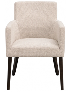spisebordsstol med armlæn stof beige moderne design stue 2