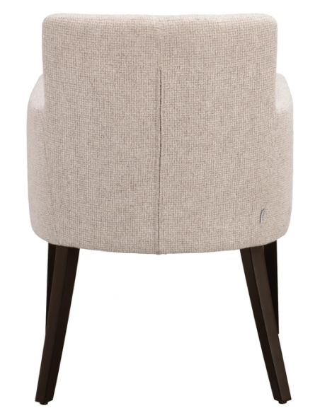 spisebordsstol med armlæn stof beige moderne design stue