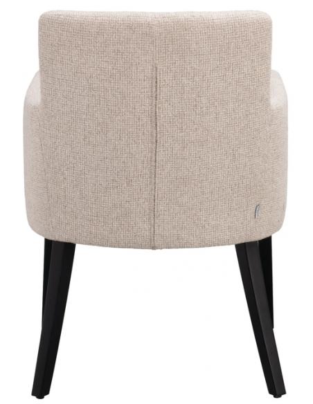 spisebordsstol med armlæn stof beige moderne design stue