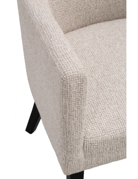 spisebordsstol med armlæn stof beige moderne design stue