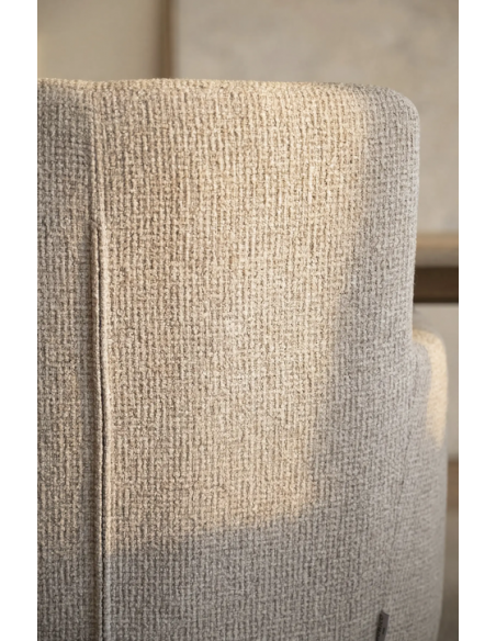 spisebordsstol med armlæn stof beige moderne design stue