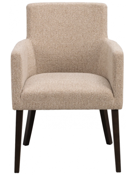 spisebordsstol med armlæn stof beige moderne design stue