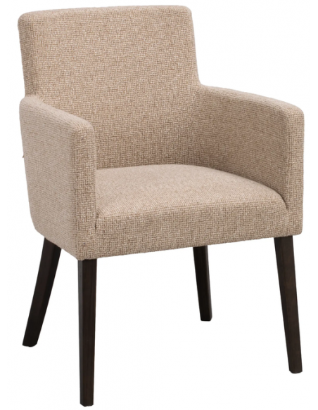 spisebordsstol med armlæn stof beige moderne design stue