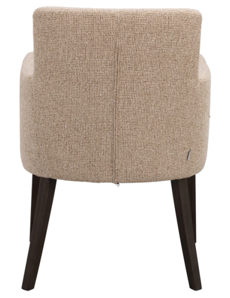spisebordsstol med armlæn stof beige moderne design stue