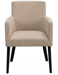 spisebordsstol med armlæn stof beige moderne design stue 2
