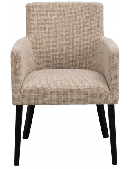 spisebordsstol med armlæn stof beige moderne design stue