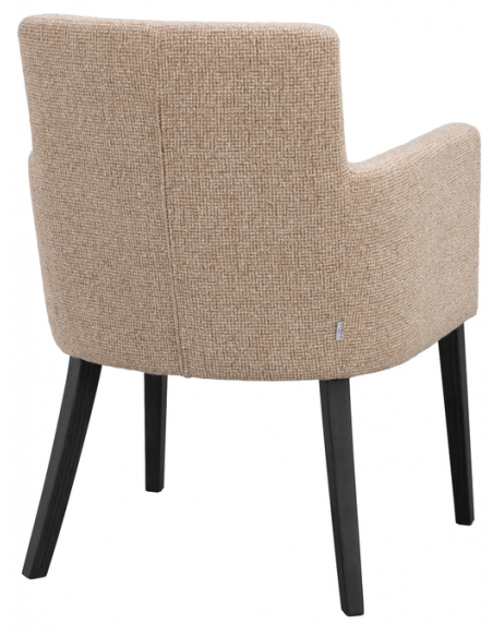 spisebordsstol med armlæn stof beige moderne design stue