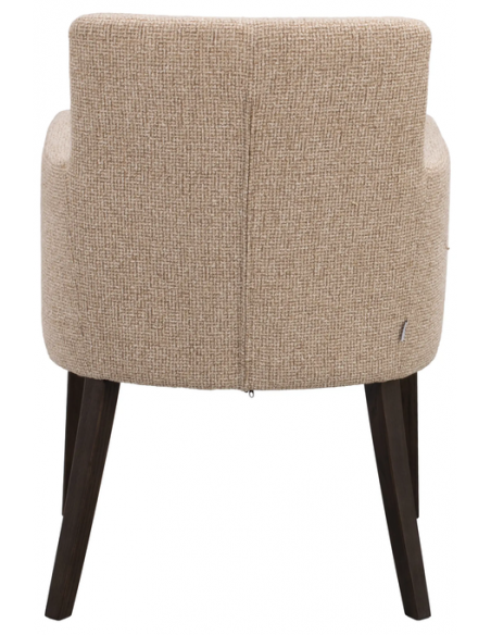 spisebordsstol med armlæn stof beige moderne design stue