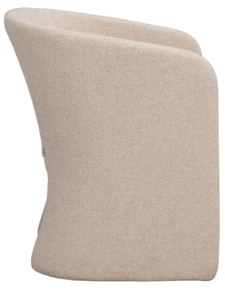 spisebordsstol med armlæn stof beige moderne design stue