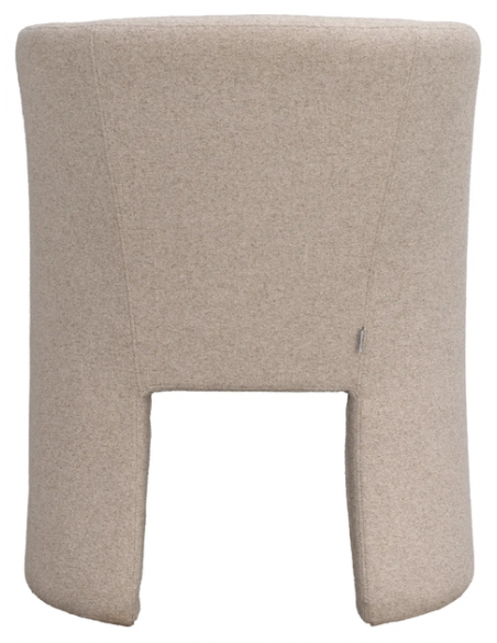 spisebordsstol med armlæn stof beige moderne design stue