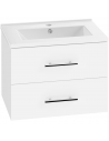 Komplet badmiljø i MDF og keramik B61 x D40 cm - Hvid