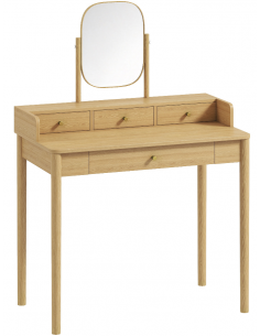 sminkebord moderne børn design med spejl og lys garderobe entre indretning træ