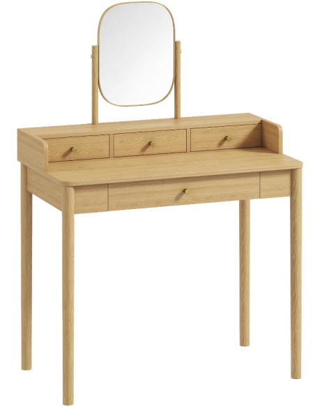 sminkebord moderne børn design med spejl og lys garderobe entre indretning træ