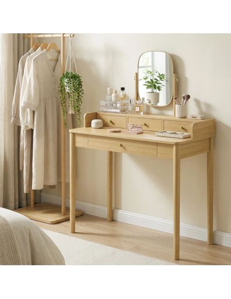 sminkebord moderne børn design med spejl og lys garderobe entre indretning træ