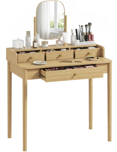 sminkebord moderne børn design med spejl og lys garderobe entre indretning træ