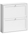 Skoskab i MDF H84 x B80 x D20 cm - Hvid