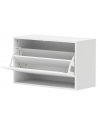 Væghængt skoskab i MDF H43 x B70 x D30 cm - Hvid