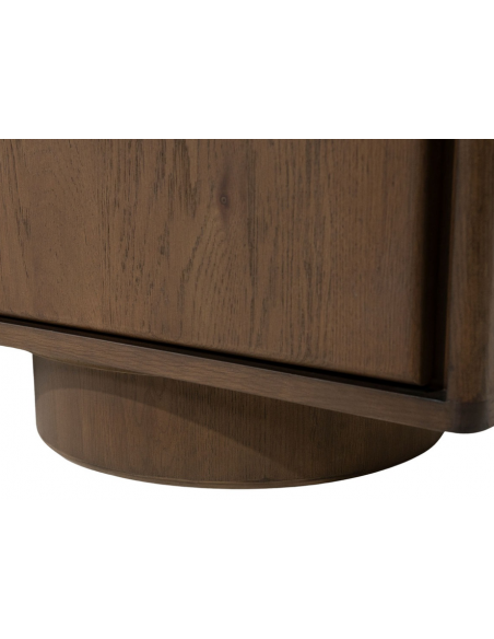 skænk sideboard vitrine vitrineskab eg egetræ træ marmor