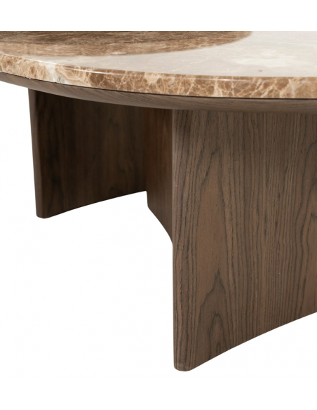 rundt sofabord sofaborde træ moderne design marmor