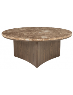 rundt sofabord sofaborde træ moderne design marmor