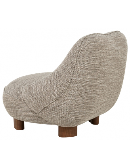 lænestol moderne nordisk design skandinavisk retro gammeldags stof