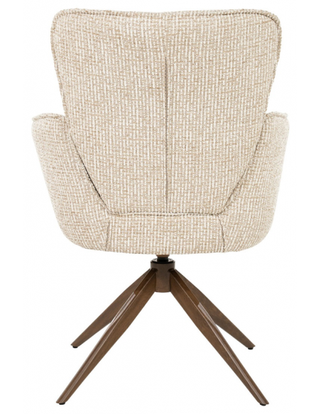 spisebordsstol med armlæn og drejefod drej drejefunktion moderne design stof