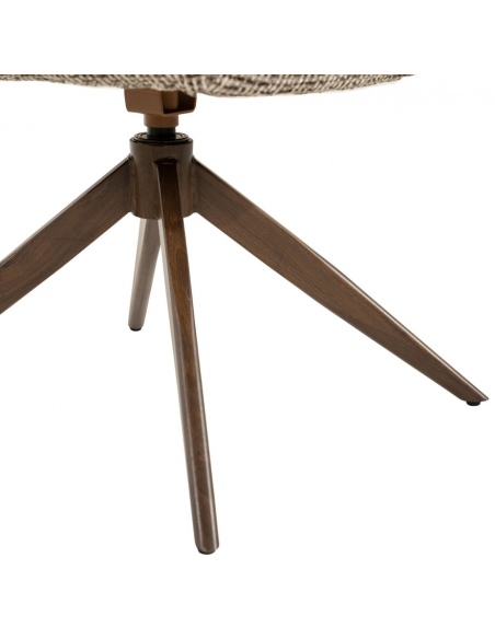 spisebordsstol med armlæn og drejefod drej drejefunktion moderne design stof