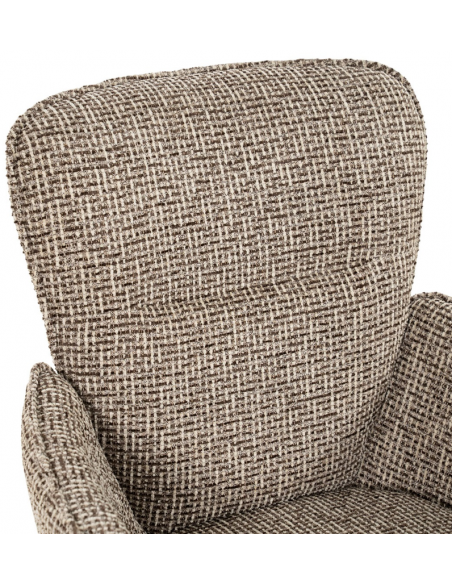spisebordsstol med armlæn og drejefod drej drejefunktion moderne design stof