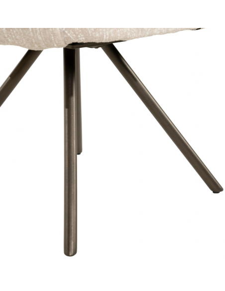 spisebordsstol med armlæn og drejefod drej drejefunktion moderne design stof