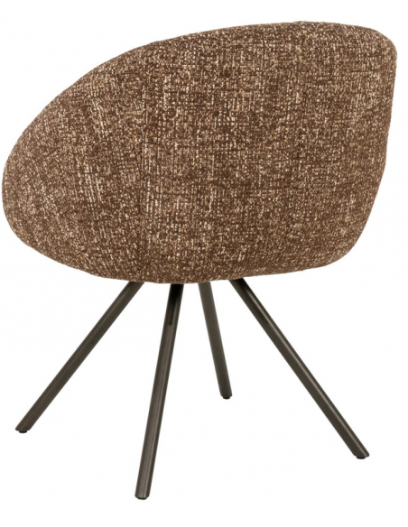 spisebordsstol med armlæn og drejefod drej drejefunktion moderne design stof