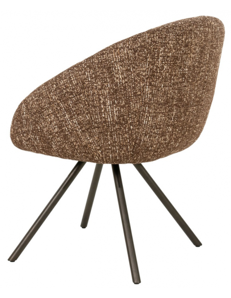 spisebordsstol med armlæn og drejefod drej drejefunktion moderne design stof