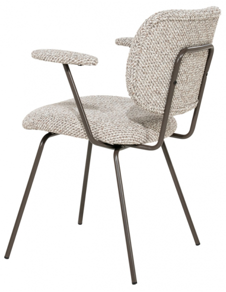spisebordsstol moderne design stof armlæn