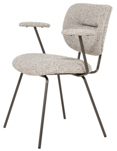 spisebordsstol moderne design stof armlæn 2