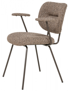 spisebordsstol moderne design stof armlæn 2