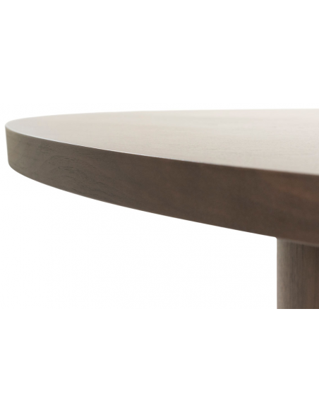 ovalt spisebord valnød træ moderne design stort