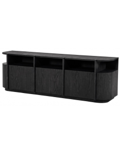 tvbord tv bord fjernsynsbord eg egetræ træ moderne design sort 2