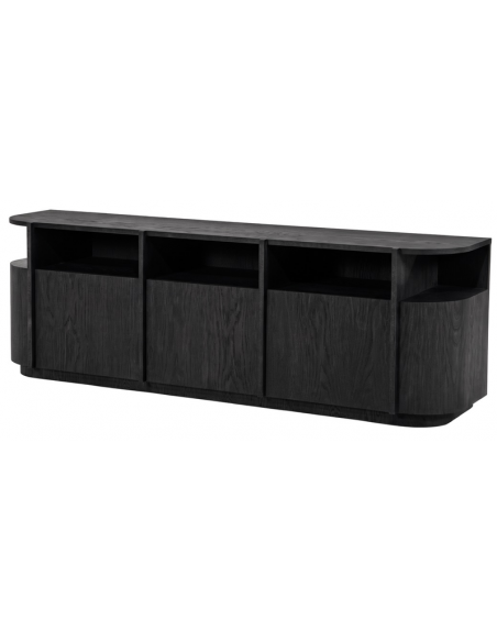 tvbord tv bord fjernsynsbord eg egetræ træ moderne design sort
