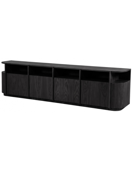 tvbord tv bord fjernsynsbord eg egetræ træ moderne design sort