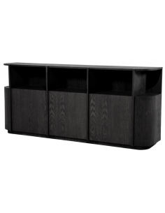 skænk sideboard eg egetræ træ moderne design sort 2